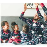 julkläder julpyjamas familj pyjamasbyxor jultröja pyjamas set barn 12