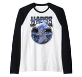 Disney Hercules Hades Blue Flame Portrait Manche Raglan