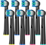 Replacement Brush Heads 8 Pack for OralB Pro 3, Pro 1, Vitality, Genius