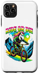 Coque pour iPhone 11 Pro Max Ride or Die Licorne VTT Biker Montagne Extérieur