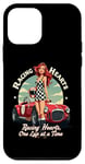 iPhone 12 mini Racing Hearts, One Lap At A Time Pinup Case