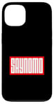 Coque pour iPhone 13 Rouge Saynomo (Say No More) Vintage Red Graphic