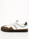 Tommy Jeans The Greenwhich Suede/leather Retro Sneakers - Off White, Off White, Size 41, Men