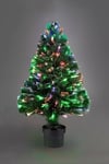 Green 2FT Pre Lit Christmas Tree Xmas Fibre Optic Lights Revolving Home Décor