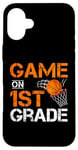 Coque pour iPhone 16 Plus Jeux drôles sur le premier jour d'école de basket-ball de première année