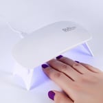 12w mini UV/ LED-lampa, Nagellampa - Gellack / hybrid gel Vit