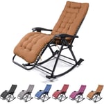 A/N Extérieur Chaise Longue Pliante, Pause déjeuner Cool Summer Portable Soleil Chaise,Fauteuil Relax,Marron