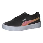 PUMA Fille Carina 2.0 Holo Jr Basket, Puma Black Puma Silver, 37.5 EU