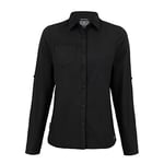 Craghoppers Womens Expert Kiwi Long Sleeved Shirt, Black, Size 14