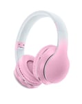 Usoun Bluetooth Headphones Over-Ear,Kids Wireless Bluetooth Headphones with Mic,Foldable Wireless/Wired Stereo Headset,TF Card,Kids Headphones for Boys Girls Travel School Cellphone Tablet PC (Pink)