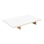 HAY - CPH30 2.0 Extendable Leaf L50 X W80 White Laminate Tabletop Lacquered Edge Lacquered Oak Crossbar - Lasting av plater - Ronan & Erwan Bouroullec - Hvit