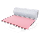 FDM Surmatelas Visco 80 x 200 cm Dureté H2 Hauteur env. 4 cm Mousse thermoplastique Convient aux Personnes allergiques Certifié Öko-Tex Blanc