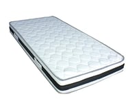 Matelas 90x190 Hauteur 18 cm + Alèse + Oreiller Visco - Soutien Ferme - Mousse 30 Kg/m3 HR Dernière Génération - Très Respirant