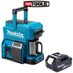 Makita DCM501 10.8V/18V CXT/LXT Cordless Coffee Maker With 1 x 5.0Ah Battery