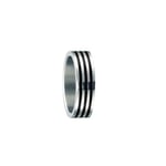 Magnetix Ring Black Stripes 18