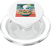 Octopus Ramen Japanese food pagoda playful cute Sea bowl PopSockets PopGrip for MagSafe