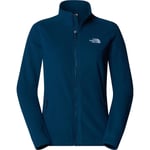 The North Face Womens 100 Glacier Full Zip (Blå (MIDNIGHT PETROL) Medium)