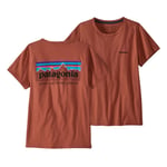 Patagonia  W´S P-6 Mission Organic T-Shirt Dame, Burd Burl Red, L