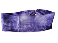 NEW Purple tie dye polyester fabric headband bandeaux 22x7cm fashion hair