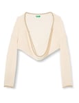 United Colors of Benetton Girl's JERSEY G/C M/L 114UQ6009 LONG SLEEVE CREW-NECK SWEATER, Powder 20Y, S