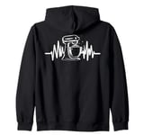 baking dough mixer cute heartbeat pastry bake bakery lovers Zip Hoodie