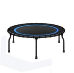 lbh 40" Trampoline with Height Adjustable Bar, Fitness Trampoline Quiet and Safe,Exercise Trampoline for Kids Adults Indoor/Garden Workout, 1100lb Weight Capacity (Color : Blue, Size : A40)