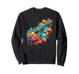 Splash Art Mandolin Instrument Musician Mandolist Sweatshirt