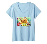 Womens The SpongeBob SquarePants Movie Camp Coral Group Shot Ad V-Neck T-Shirt