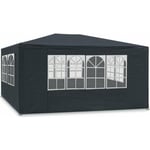 Maxxgarden - Tente de Réception 3x3 m - 9m² - Tonnelle de jardin - Barnum - Pliable - Avec Panneaux Latéraux - Protection uv 50+ - Anthracite