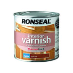 Ronseal RSLIVSDO250 250ml Quick Dry Satin Interior Varnish - Dark Oak