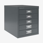 5 lådor Multidrawer - Hurts A4, Bisley, Färg Anthracite Grey