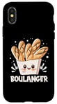 Coque pour iPhone X/XS Boulanger Baguettes Heureux