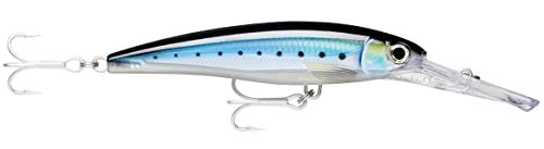 Rapala - Leurre de Pêche X-Rap Magnum - Matériel de Pêche avec Grande Bavette Plongeante - Leurre Pêche en Mer - Profondeur de Nage 6m - 14cm/46g - Fabriqué en Estonie - HD Blue Sardine