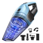 Handheld Vacuum Cleaner, Powerful Suction Portable Lightweight Hand Held Vacum Cordless with 25-30Mins Long Runtime Rechargeable Battery Quick Charge for Home Car Carpet Stairs Pet Hair Cleaning