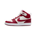 Nike Garçon Court Borough Mid 2 PS Fashion-Sneakers, Sail Gym Red White, 33 EU