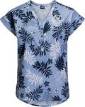 Jack Wolfskin Women Victoria Leaf Blouse - Shirt Blue All Over, X-Small