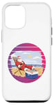 iPhone 12/12 Pro Santa at the beach jolly Santa lounging on the sand Xmas Case