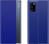 Nytt Sleep Case Flip Cover Med Ståfunktion Xiaomi Redmi Note 11T 5G / Redmi Note 11S 5G / Poco M4 Pro 5G Blå