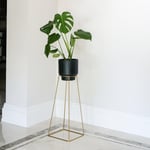 Minimo Plant Stand in Gold, H40cm x D21cm