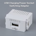 USB-strömförsörjningsmodul 220V 5V Transformator Växlingsadapter Vit