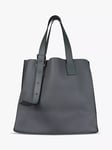 Pre-loved LOEWE Grained Calfskin Buckle Tote Bag, Asphalt Grey