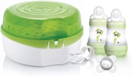 MAM Microwave Steam Steriliser, Comes with 2 x MAM Easy Start Self Sterilising