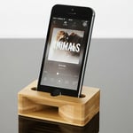 1 Pc Durable Wooden Holder Sound Speaker Amplifier Desk Mobile Cell Phone Stand