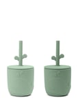 Peekaboo Straw Cup 2-Pack Wally Green D By Deer