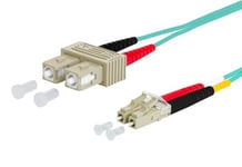 METZ CONNECT OpDAT Patchcable, SC-D/LC-D OM3, 0.5 m