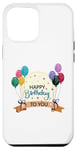 Coque pour iPhone 12 Pro Max Fête d'anniversaire « Happy Birthday to You » pour enfants, adultes
