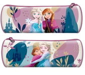 Disney Frozen Barrel Pencil Case with Anna and Elsa