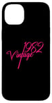 Coque pour iPhone 14 Plus 1982 Rose anniversaire fille 42ème année '82