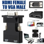 VGA Male HDMI-compatible Converter Audio Adapter HDMI to VGA Cable HDMI Female