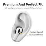 Ahastyle AirPods Pro 2 Ear Pads i silikon, svart